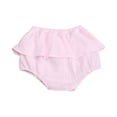 thumbnail image 1 of Glisme Fashion Girls Dresses Size 80 Linen Blended Cute Flower Triangle Culottes Pink Sundress For Girl, 1 of 3