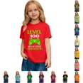 thumbnail image 1 of Glisme Girl T Shirts Back To School Child O Neck Short Sleeve Cartoon Letter Graphic Tee 8-9 Years Red, 1 of 7