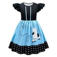 thumbnail image 1 of Glisme Girls Dresses 1950S Kids Poodle Dress 50S Sock Hop Dress Up Blue Sundress Size 18-24 Months, 1 of 3