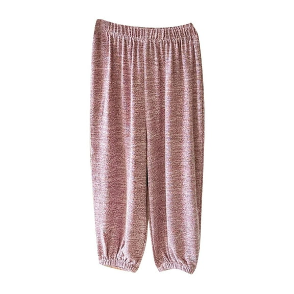 Glisme Girls Pants Children'S Casual Solid Color Harem Pants Loose Sports Elastic Waist Harem Pants Trend Trousers Size 3-4 Years Pink