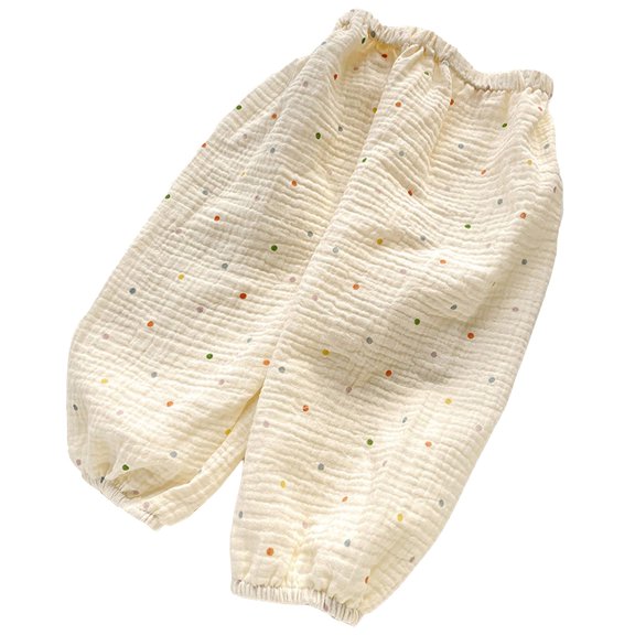 Glisme Girls Pants Print Outdoor Thin Pants Summer Cratoons Pants Easy Matching Trousers Size 3-4 Years Multicolour