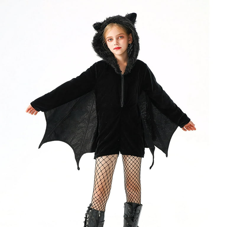 Glisme Girls Romper Hallomas Halloween Funny Party Bat Dress Up
