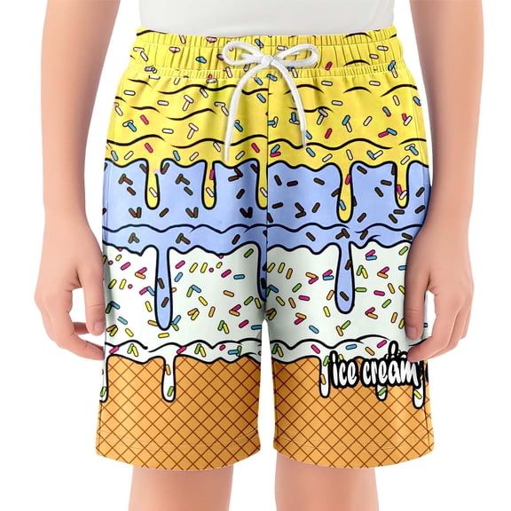 Glisme Girls Shorts Casual Shorts Kids Ice Baseball With Elastic Waistband And Pockets For Everyday Wear Classic Trousers Size 5-6 Years Yellow