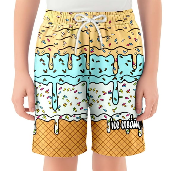 Glisme Girls Shorts Casual Shorts Kids Ice Baseball With Elastic Waistband And Pockets For Everyday Wear Trend Trousers Size 2-3 Years Light Yellow