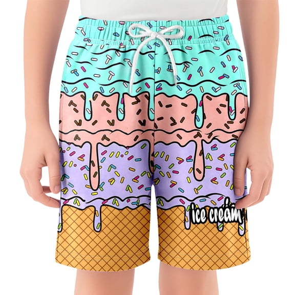 Glisme Girls Shorts Casual Shorts Kids Ice Baseball With Elastic Waistband And Pockets For Everyday Wear Trend Trousers Size 7-8 Years Mint Green