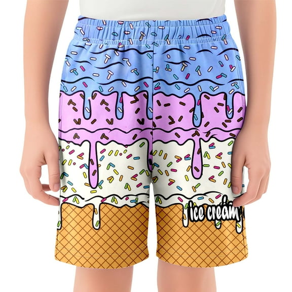 Glisme Girls Shorts For Kids Comfortable Ice Shorts Casual Baseball Shorts With Elastic Waistband And Pockets For Daily Wear Relaxed Fit Trousers Size 5-6 Years Purple