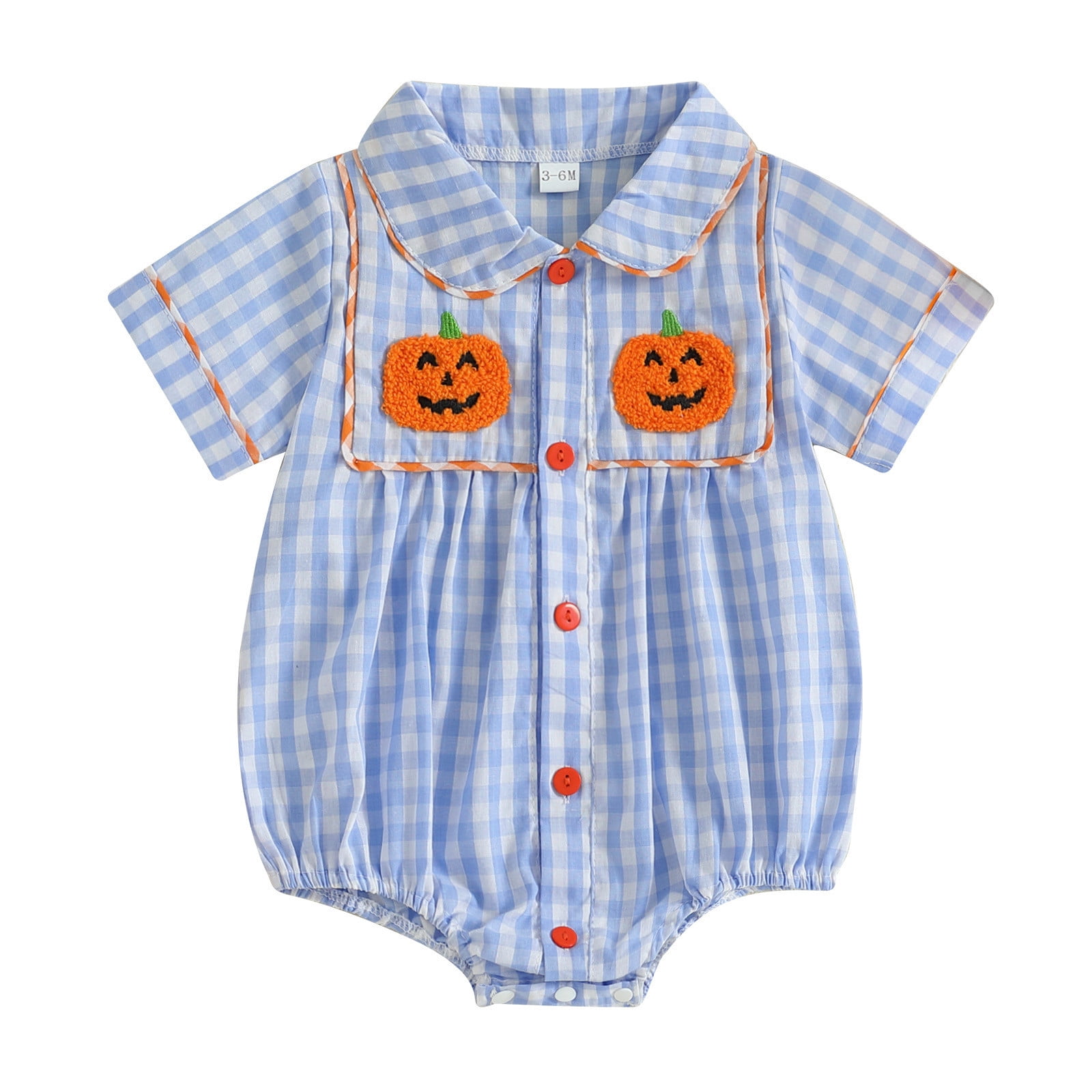 Glisme Halloween Baby Girls Romper For Fall Hallomas Short Sleeve ...