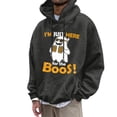 thumbnail image 1 of Glisme Halloween Hoodies For Men Ghost Print Long Sleeve Fall Season Tops Men Casual Sweatshirts Size L, 1 of 4