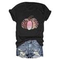 thumbnail image 1 of Glisme Halloween Shirt For Women Pumpkin Print Short Sleeve Round Neck Tees Party Breathable Women T-Shirt Size L Black, 1 of 4