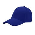 thumbnail image 1 of Glisme Headwear For Womens Mens Unisex Solid Color Dad Hat Adjustable Curved Brim Plain Blank Soft Breathable Twill Baseball Cap Fashion Head Accessory Blue, 1 of 2