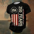 thumbnail image 1 of Glisme Independence Day T Shirt For Men Crewneck Short Sleeve T Shirt Patriotic Tee Durable 4Th Of July Wear Red M, 1 of 4