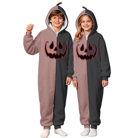 Glisme Jumpsuits For Boy Easy Snap Close Pajamas Sleeveless Hallowmas Bodysuit Graphic Prints Onesie Cute Big Boys Wear Grey