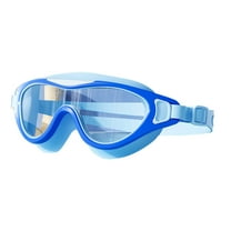 Glisme Kids Goggles For Swimming With Adjustable Strap No Leaking Anti-Fog Waterproof Clear Vision Water Pool Goggles Swimming Glasses Pool Beach Outdoor Water Sports ,Blue