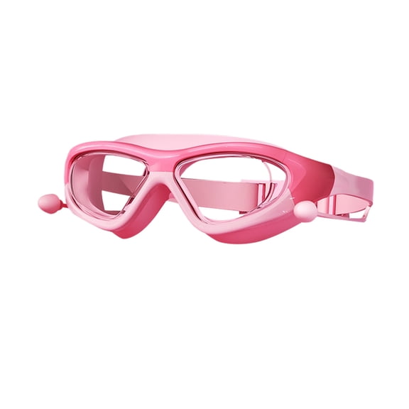 Glisme Kids Goggles For Swimming With Adjustable Strap No Leaking Anti-Fog Waterproof Clear Vision Water Pool Goggles Swimming Glasses Pool Beach Outdoor Water Sports ,Pink