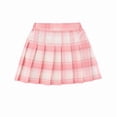 thumbnail image 1 of Glisme Little Girls Back To School Skirts Plaid Elastic Waist College Style Comfortable Pleated Skirt For Girls Size 5-6 Years, 1 of 5