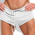 thumbnail image 1 of Glisme Men Shorts Casual Summer New Loose Solid Color Knee-Length Shorts For Men Trip Work Camping Fishing Golf White, 1 of 4