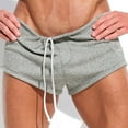 thumbnail image 1 of Glisme Men Shorts Casual Summer New Loose Solid Color Knee-Length Shorts Stretch Activewear Grey, 1 of 5