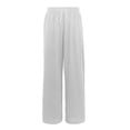 thumbnail image 1 of Glisme Men's Trousers Solid Color Elastic Waist With Pockets And Drawstring Summer Breathable Men Sports Pants Size XL White, 1 of 9