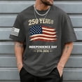 thumbnail image 1 of Glisme Mens Independence Day T Shirts O Neck Short Sleeve T Shirt Patriotic Tee Soft 4Th Of July Clothing Light Gray S, 1 of 3