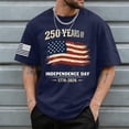 thumbnail image 1 of Glisme Mens T Shirts O Neck Short Sleeve T Shirt Patriotic Tee Trend 4Th Of July Wear Navy 4Xl, 1 of 4