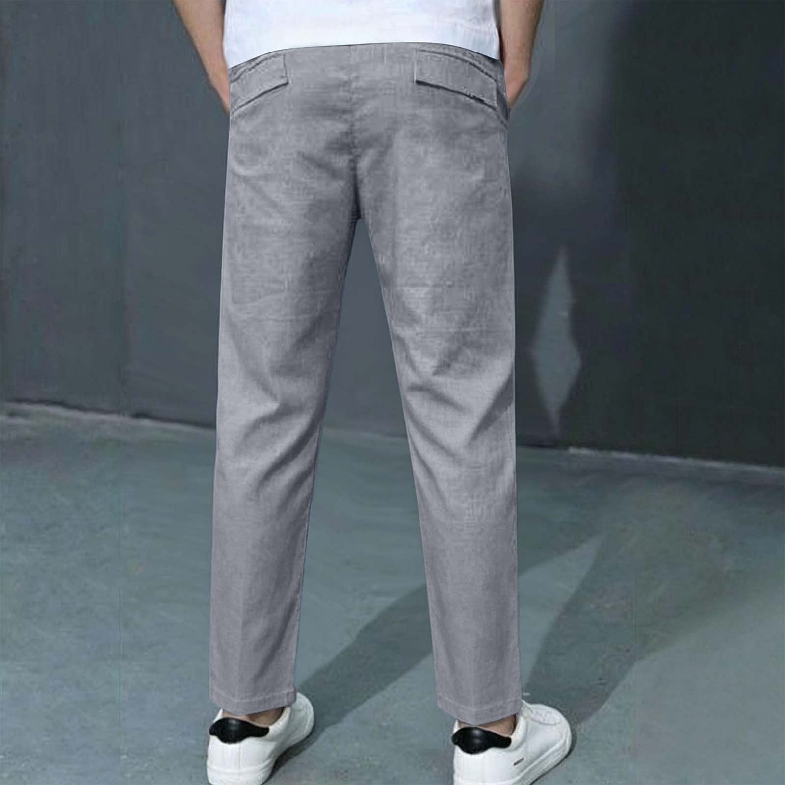 Glisme Pants For Boys Empire Waist Straight Leg Solid Color Loose Fit ...