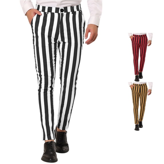 Glisme Pants For Mens High Waist Loose Fit Straight Leg Solid Color Sweatpants Leisure Daily Wear L Black