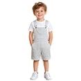 thumbnail image 1 of Glisme Romper For Boys Sleeveless Overalls O Neck Cartoon Prints Onesie Adorable Big Boys Playsuit Grey3, 1 of 4