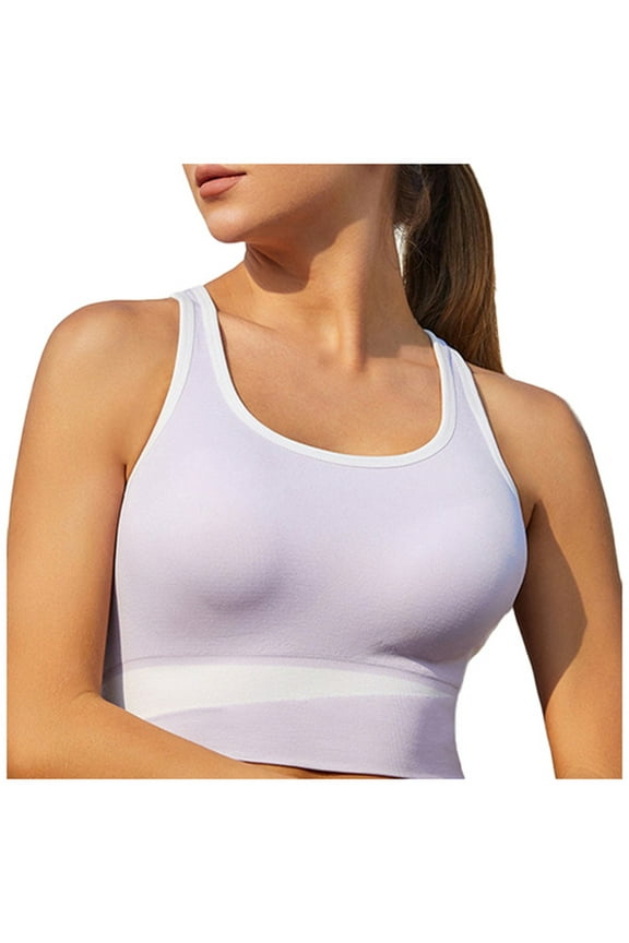 Sports Bras For Women High Support Color Bump Together Running Fitness Absorption Yoga Bra Sports Underwear For Workout Fitness Purple