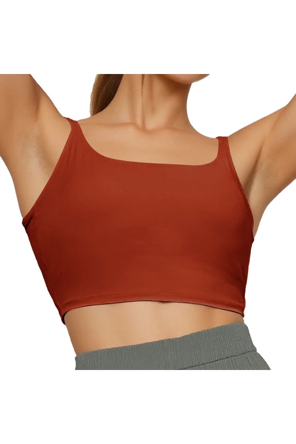 Sports Bras For Women High Support Comfortable Large Thin Sagging Side Backless Shining No Steel Ring Wrapping Bra For Workout Red