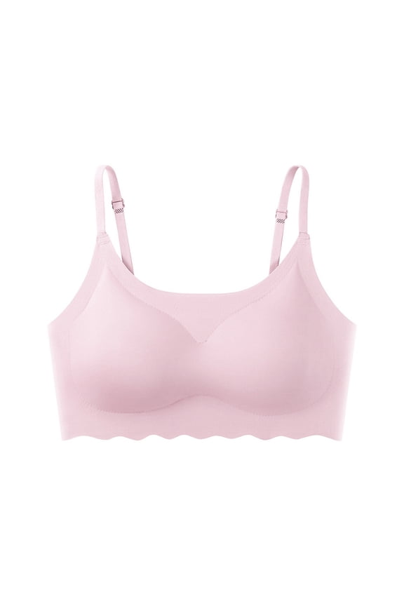 Sports Bras For Women High Support Seamless Comfortable Workout Activity Yoga Bras Sleep Bras With Removable Pads For Workout Fitness Pink