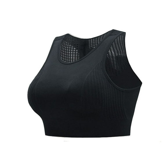 Glisme Sports Bras For Women Seamless High Lmpact With Removable Cups High Support Workout Workout Yoga Top Athletic Black