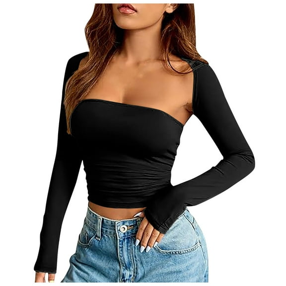 Glisme Sports Bras For Women High Support Two Piece Sets For Going Out Bandeau Crop Tops With Bolero Bandeau Cropped Open Front Cardigan For Workout Fitness Black