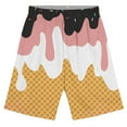 thumbnail image 1 of Glisme Summer Shorts For Boys Athletic Shorts Elastic Waist Gym Shorts With Pockets Sports Shorts Versatile Pants Size 3-4 Years Black, 1 of 4