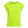 thumbnail image 1 of Glisme T-Shirts for Girls Solid Color Short Sleeve Crew Neck Shirts Summer Lightweight Girl Top Size 9-10 Years Green, 1 of 7
