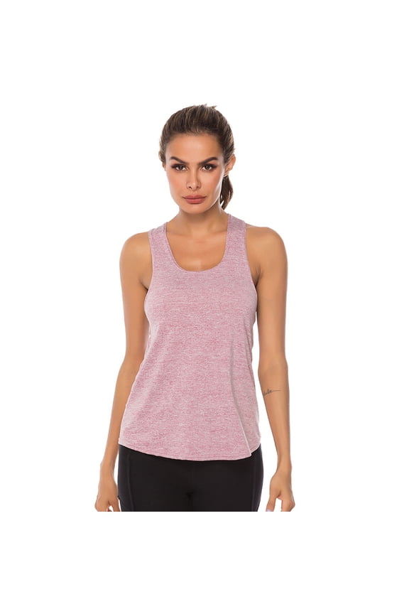 Tank Tops For Women Sport Fitness Tank Top Athletic Undershirt Yoga T-Shirt Vest Trend Pink Top