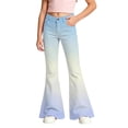 thumbnail image 1 of Glisme Teen Girls Trousers Gradient Zip Front With Pockets Autumn Loose Fit Girls Flare Leg Pants Size 13-14 Years, 1 of 4