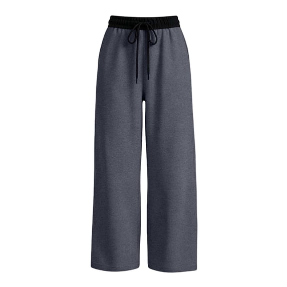 Glisme Teen Girls Trousers Solid Color With Pockets And Drawstring Autumn Cozy Girls Athletic Pants Size 7-8 Years