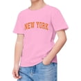 thumbnail image 1 of Glisme Teen Tops For Boy 9-10 Years Crewneck Tee Short Sleeve T Shirts Cartoon Letter Prints Blouse Retro Clothes Pink, 1 of 3