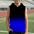 thumbnail image 1 of Glisme Teen Tops For Boy 9-10 Years Sleeveless Tee Round Neck T Shirts Graphic Prints Tank Tops Daily Wear Blue, 1 of 3