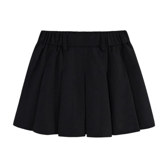 Glisme Toddler Girls Back To School Skirts Plaid Elastic Waist College Style Comfortable Pleated Skirt For Girls Size 3-4 Years