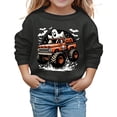 thumbnail image 1 of Glisme Toddler Girls Helloween Shirts Cute Ghost Print Long Sleeve Crew Neck Fall Season T-Shirt Girls Cozy Sweatshirts Size 2-3 Years Black, 1 of 4