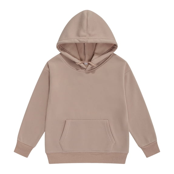Glisme Toddler Girls Hoodies Solid Color Long Sleeve Fall Winter Soft Sweatshirts For Girls Size 3-4 Years