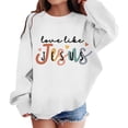 thumbnail image 1 of Glisme Toddler Girls Sweatshirt Letter Graphic Long Sleeve Crew Neck Fall Athletic Top Girls Casual School Daily Wear Size 4-5 Years White, 1 of 5