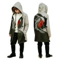 thumbnail image 1 of Glisme Winter Coats For Boys Halloween Long Sleeve Cape For Kids T Style Long Outerwear For Young Adventurers Big Boys Tops 14-15 Years Light Gray, 1 of 4