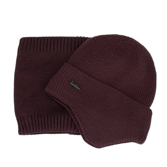Glisme Winter Hat And Head Cap Boys&Girls Fashion Hedging Warm Knit Hat Women&Men Cap Unisex Bib Outdoor Hats Stylish Headwear Wine