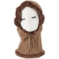 thumbnail image 1 of Glisme Winter Hat Lined Womens Wool Hat Scarf And Set Warm Earmuffs And Scarf Set Versatile Headgear Khaki, 1 of 5