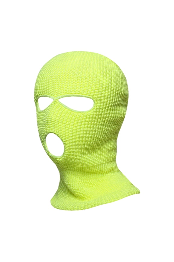 Winter Hat Warm Headgear For Men And Women Outdoor Cycling And Skiing Hat Three Hole Open Eye Knitted Hat Trend Accessories Gold