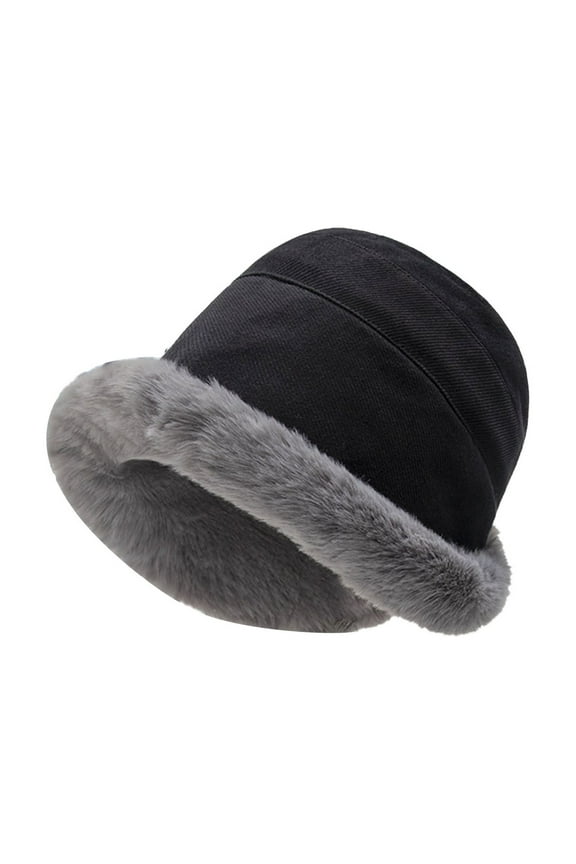 Winter Hats For Men Women Thermal Lined Soft Warm Knit Hat Ski Stocking Cuffed Cap Versatile Headwear Black