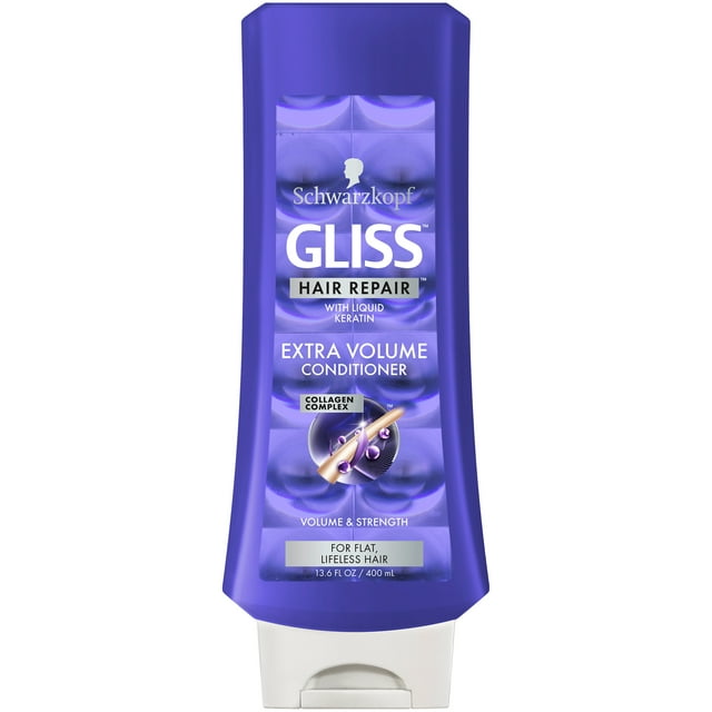 Gliss Hair Repair Conditioner, Extra Volume, 13.6 Ounce