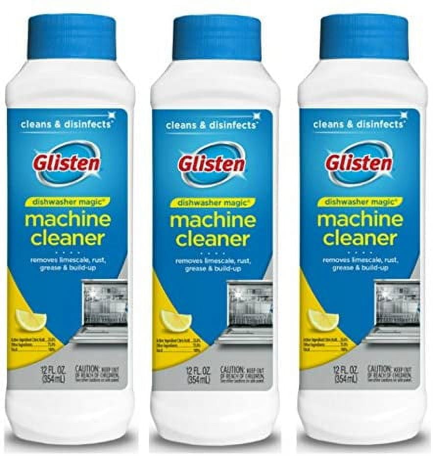 Glisten Dishwasher Cleaner & Disinfectant, Removes Limescale, Rust